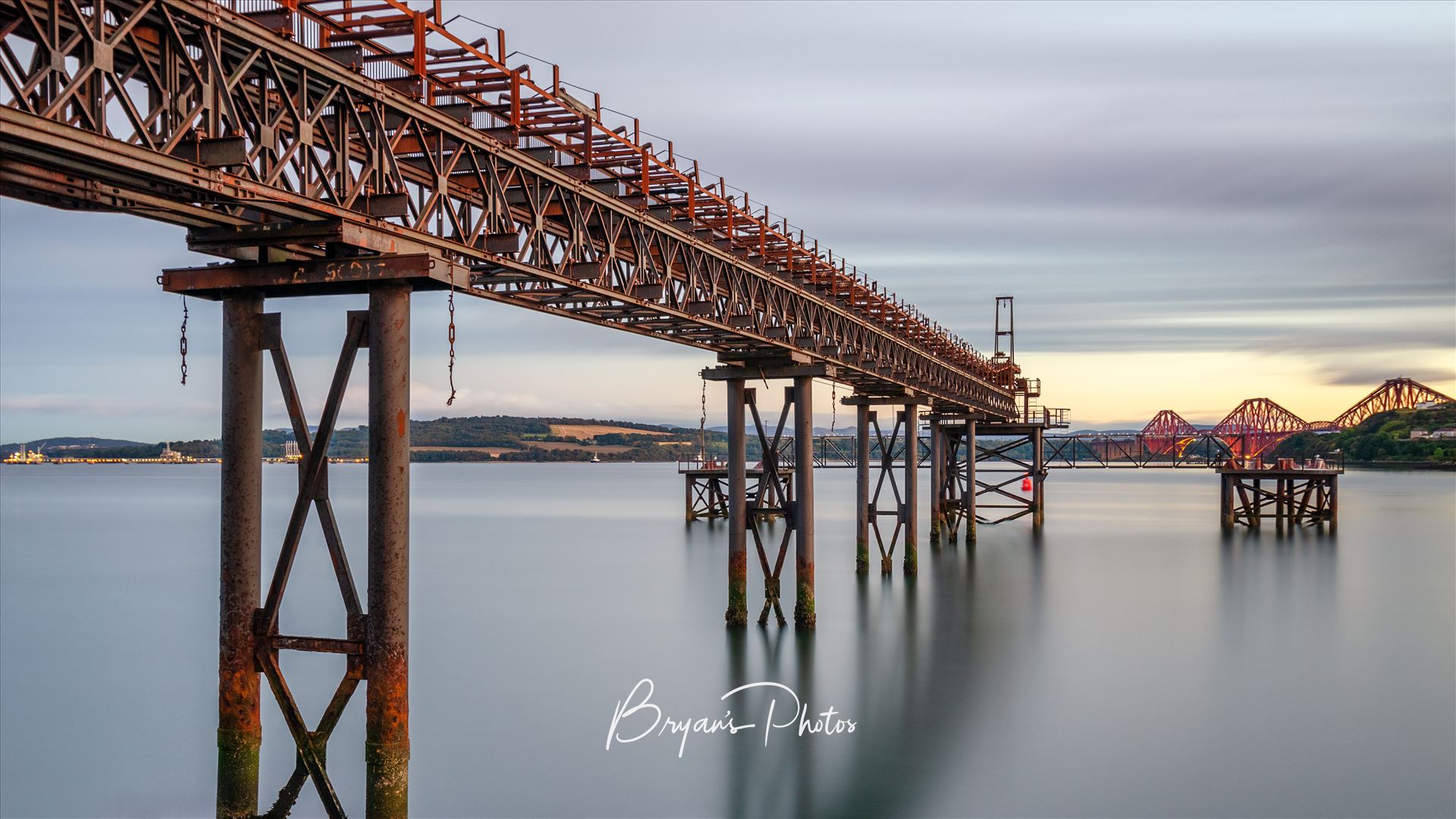 The Bridge from Preston Hill Quarry - A photograph looking towards the Forth Rail Bridge taken from the fife coastal path at Preston Hill Quarry. by Bryans Photos