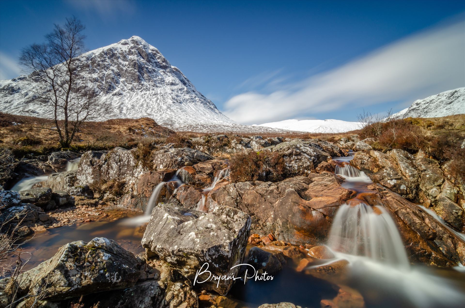 Etive Mor - A long exposure Photograph of Etive Mor, Glen Etive in the Scottish Highlands. by Bryans Photos