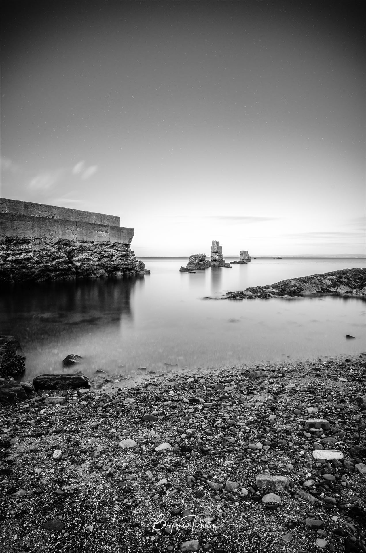 Seafield - A long exposure photograph taken at Seafield beach Kirkcaldy. by Bryans Photos