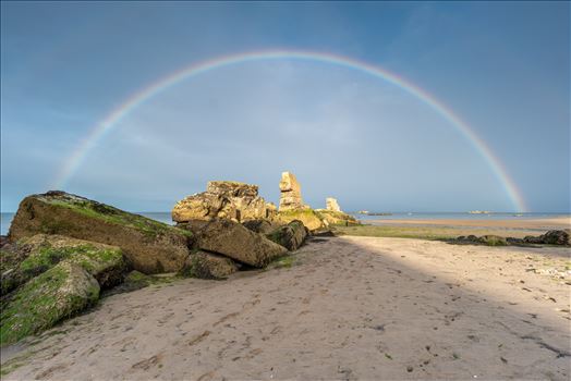 Rainbow at Seafield - A photograph of a rainbow at Seafield beach Kirkcaldy.