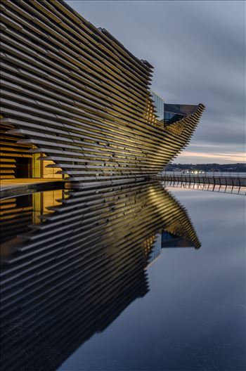 A portrait Photograph of the V&A design museum Dundee.